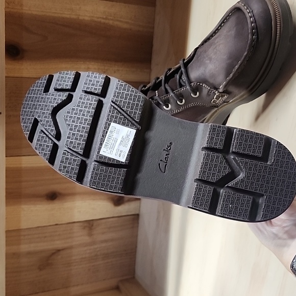 Men's Clark's Dempsey Peak Dark Brown Leather Boot 9.5M - Picture 5 of 8